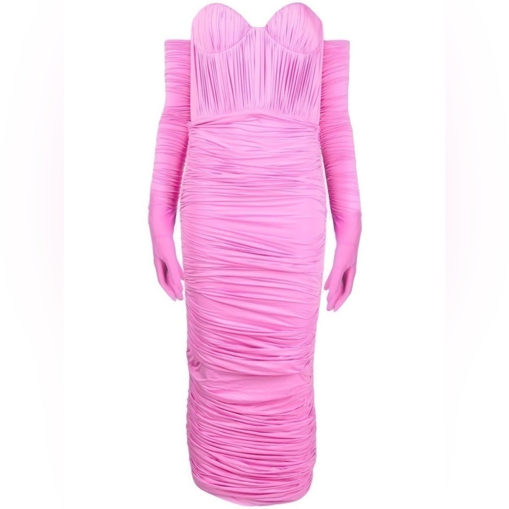 Alex Perry Prescott MIDI Dress Pink